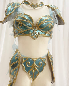 Fairy Armor Blue Gold Set - In Stock
