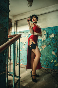 High-Quality Ada Spy Red Dress Cosplay Costume for a Perfect Look