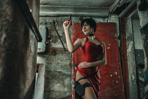 Resident Evil Ada Wong Red Dress Cosplay Costume