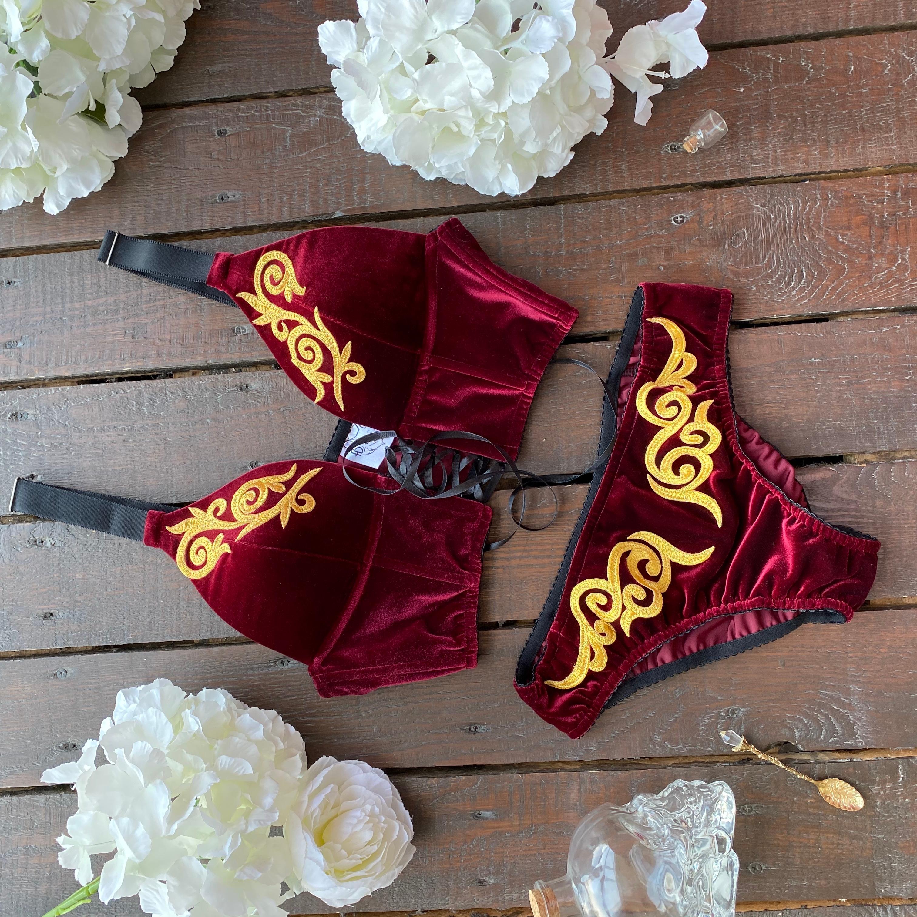 Witcher Wild Hunt Ciri Red Fantasy Cosplay Lingerie - Custom Made