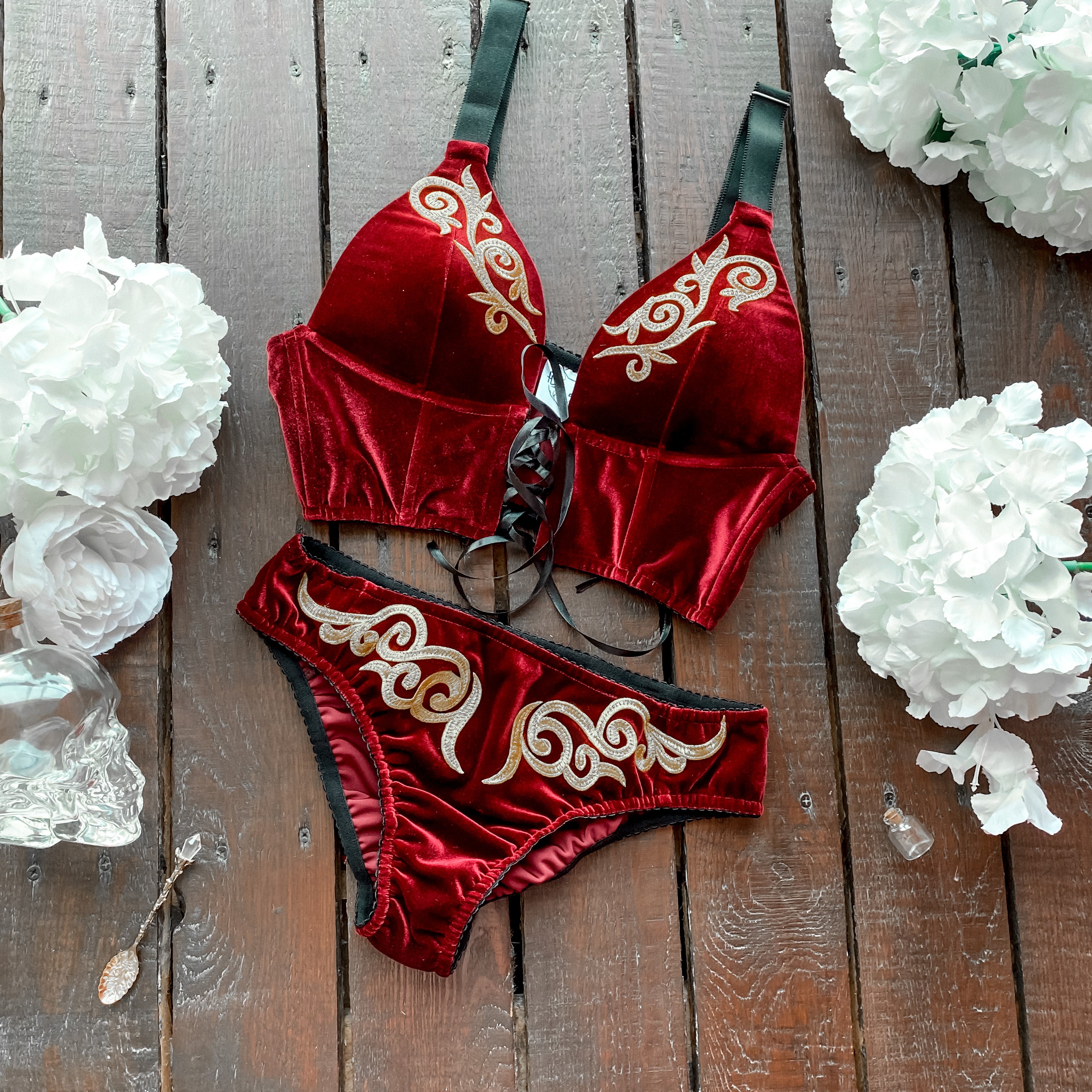Witcher Wild Hunt Ciri Red Fantasy Cosplay Lingerie - Custom Made