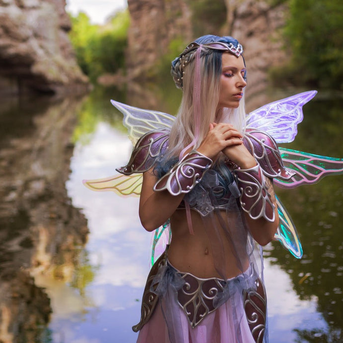 Fairy Armor Lilac Silver Set - Custom Made